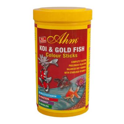 Ahm Koi Gold Fish Colour Sticks Balık Yemi 1000 Ml - 1