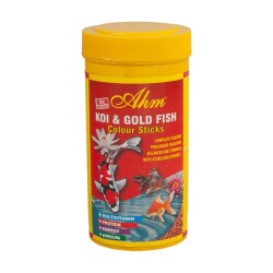 Ahm Koi Gold Fish Colour Sticks Balık Yemi 250 Ml - 1