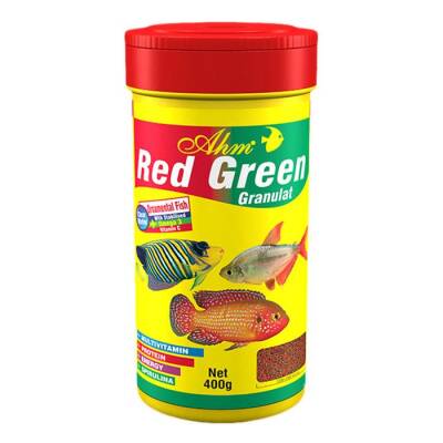 Ahm Red Green Granulat Balık Yemi 1000 Ml - 1