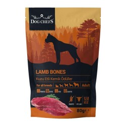 Dog Chefs Lamb Bones Kuzu Etli Köpek Ödülü 80 Gr - 1