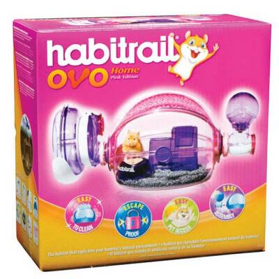 Habitrail Ovo Home Hamster Kafesi Pembe - 1