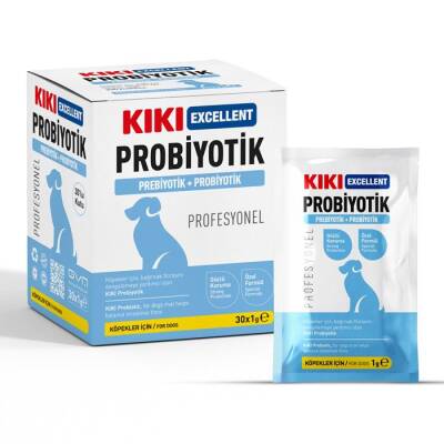 Kiki Köpek Probiyotik+Prebiyotik Saşe Köpekler Için Prebiyotik 1 Gr 30 Adet - 1