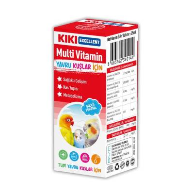 Kiki Kuş Yavru Kuşlar İçin Multivitamin 25 Ml 16 Adet - 1