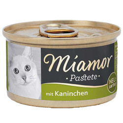 Miamor Pastete Tavşanlı Tahılsız Konserve Kedi Maması 12x85 Gr - 1