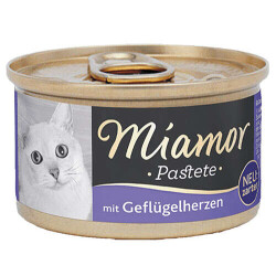 Miamor Pastete Yürekli Tahılsız Konserve Kedi Maması 12x85 Gr - 1