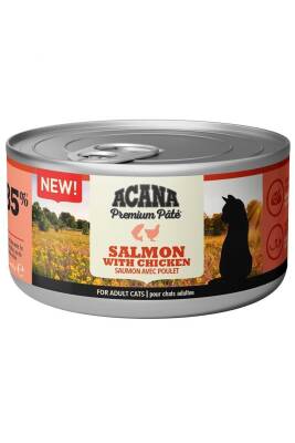 Premium Pate Somon Balıklı ve Tavuklu Kedi Konservesi 85gr - 1