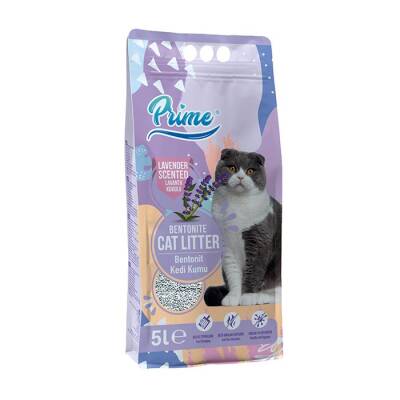 Prime Ince Lavanta Kokulu Bentonit Kedi Kumu 5 Lt - 1