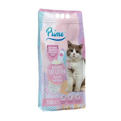 Prime Kalın Pudralı Bentonit Kedi Kumu 10 Lt - 1