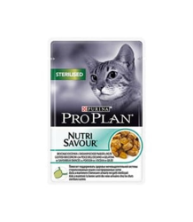 Pro Plan Kısırlaştırılmış Balıklı Yetişkin Pouch Yaş Kedi Maması 85 Gr ( 26 Adet x 85 Gr ) - 1