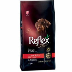 Reflex Plus Kuzu Orta / Büyük Irk Yavru Köpek Maması 15 Kg - 1