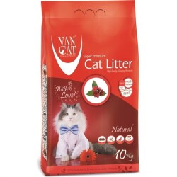 VanCat Topaklanan Naturel Doğal İnce Taneli Kedi Kumu 10 Kg - 1